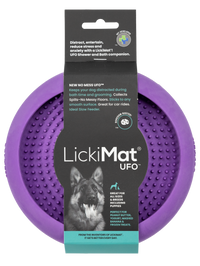 LICKIMAT: UFO Anti-Anxiety Licking Dog Bowl- Purple