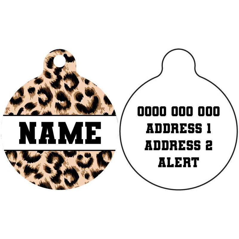 Pet ID Tag | Luxurious Leopard
