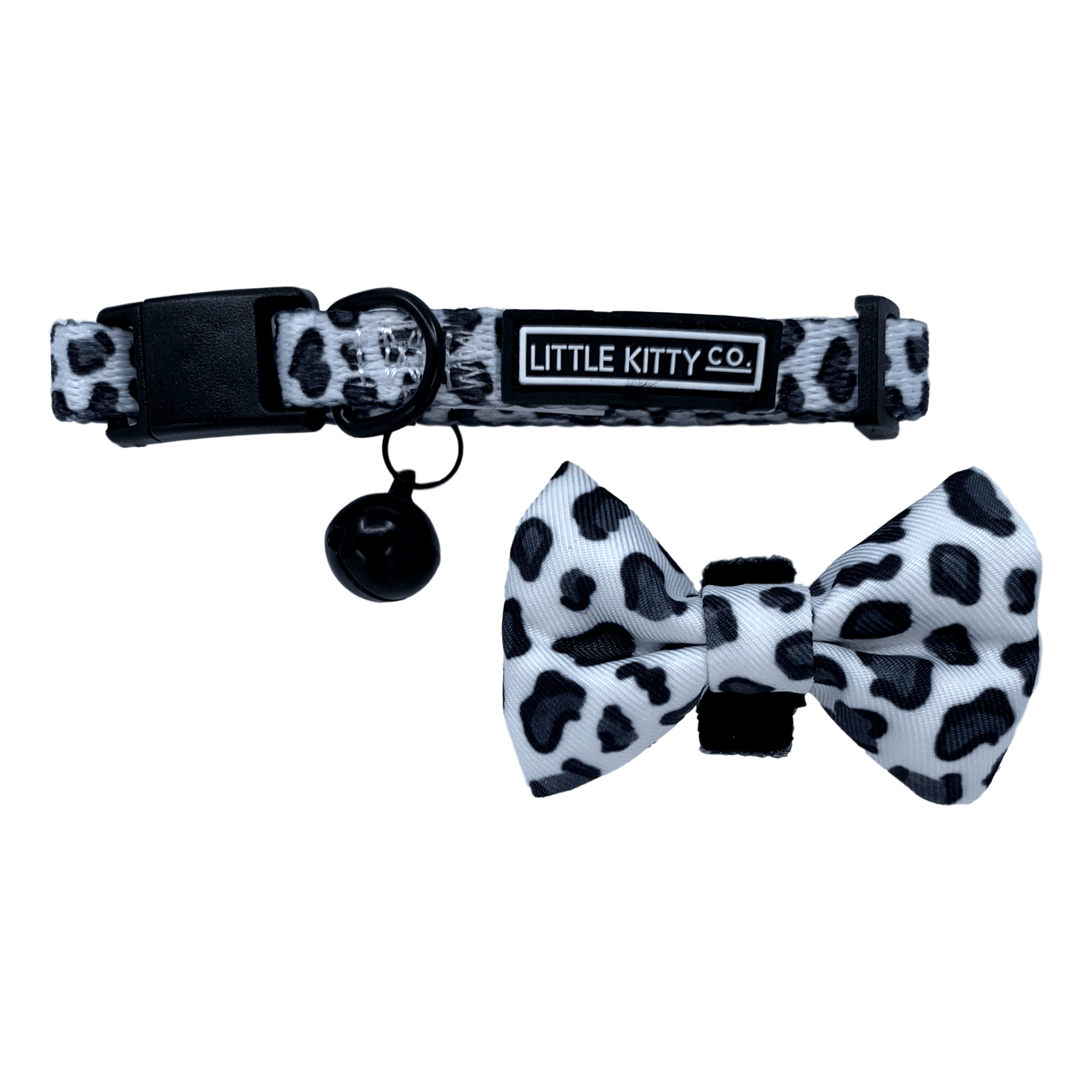 Cat Collar and Bow Tie Off Wild Cat Leopard Print