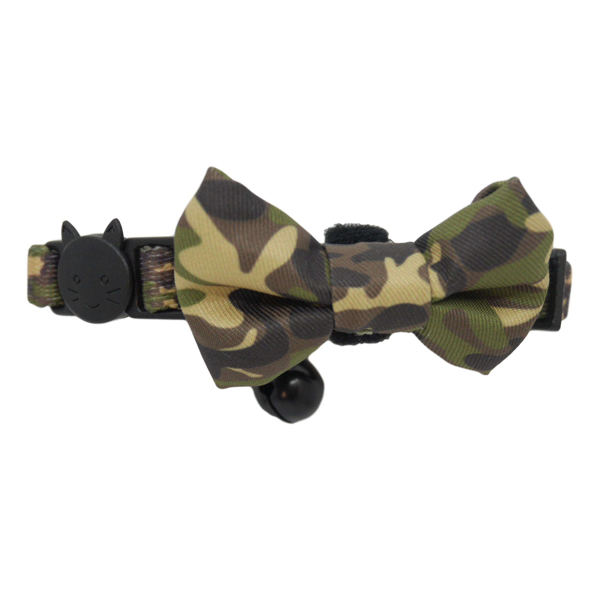 CAT COLLAR & BOW TIE: Cool Cat Camo