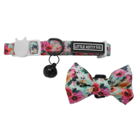 CAT COLLAR & BOW TIE: That Floral Feeling