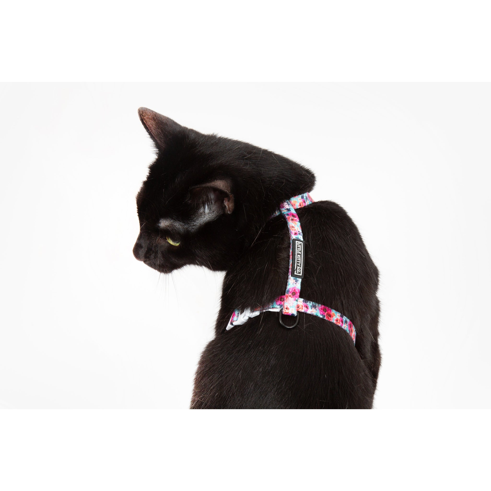 Little Kitty Co. Cat Strap Harness That Floral Feeling