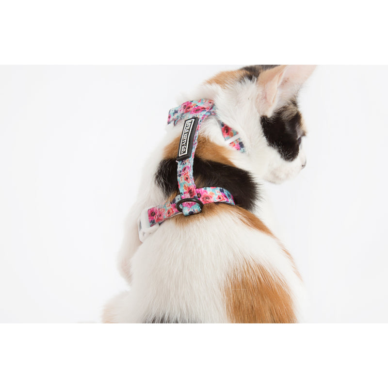 Little Kitty Co. Cat Strap Harness That Floral Feeling