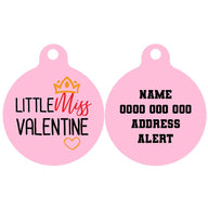 Pet ID Tag | Little Miss Valentine