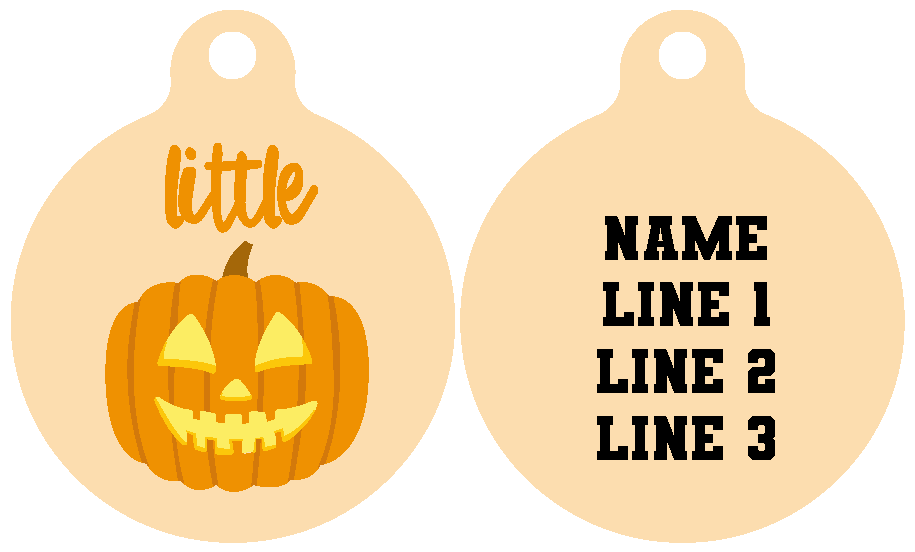 Pet ID Tag | Little Pumpkin