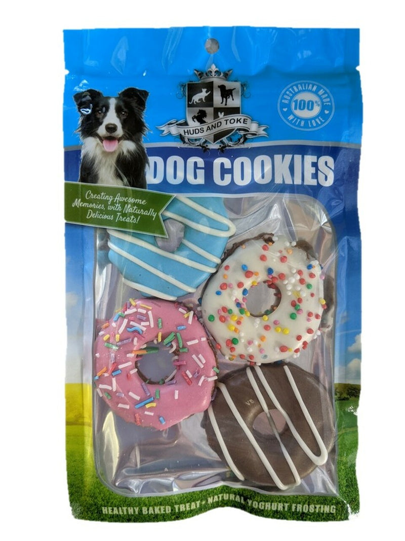 DOG TREATS Huds and Toke Doggy Donuts | Small | 4 Pces