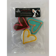 DOG TREATS Huds and Toke Love Hearts | Large | 3 Pces