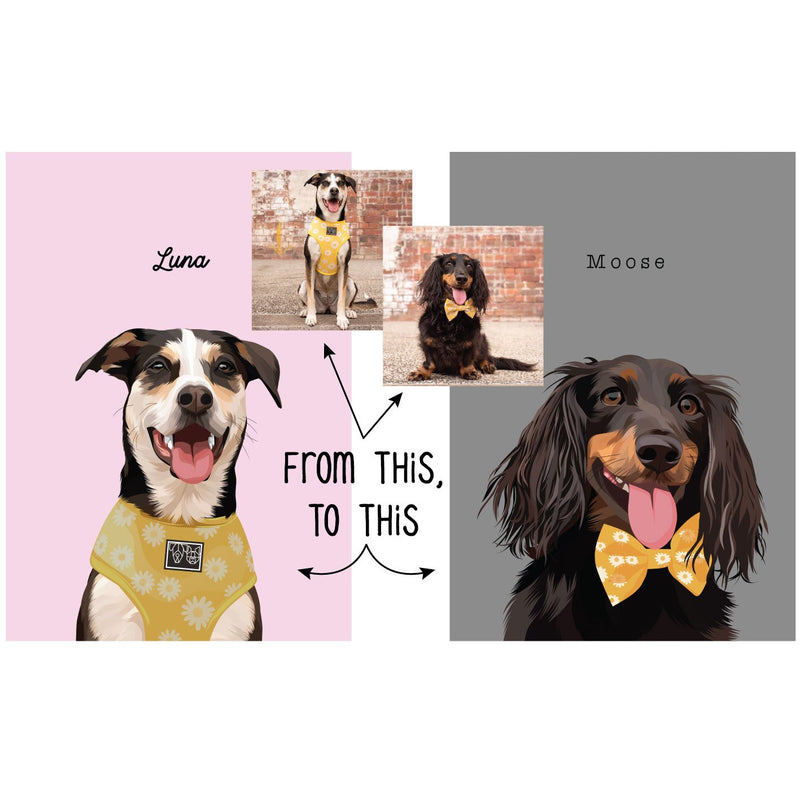 Pet Pawtrait | Printed Options | Single Pet