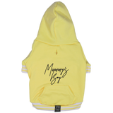 HOODIE DOG JUMPER: Lemon {FINAL SALE}