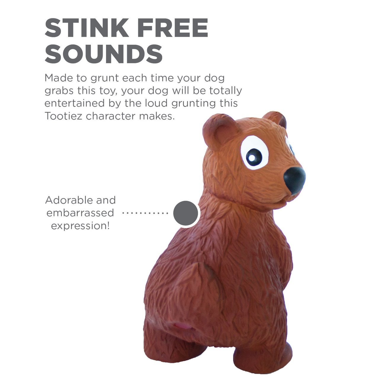 Outward Hound: Tootiez Latex Grunter Dog Toy - Bear