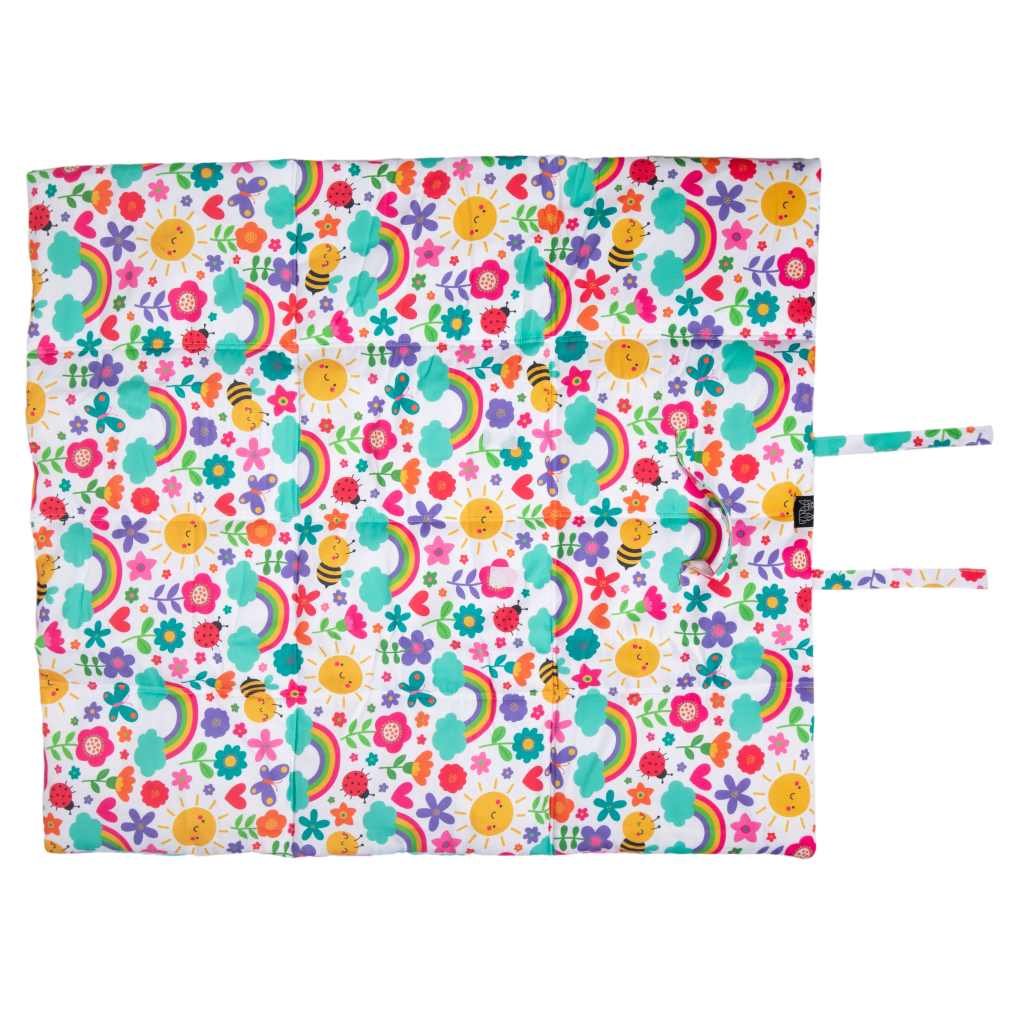 On The Go Pet Mat Follow The Rainbow Rainbow Gingham