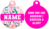 Pet ID Tag | Pretty as a Peony (Pink)