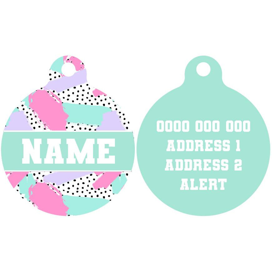 Pet ID Tag | Pastel Dreams