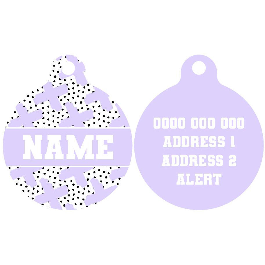 Pet ID Tag | Painted Purple
