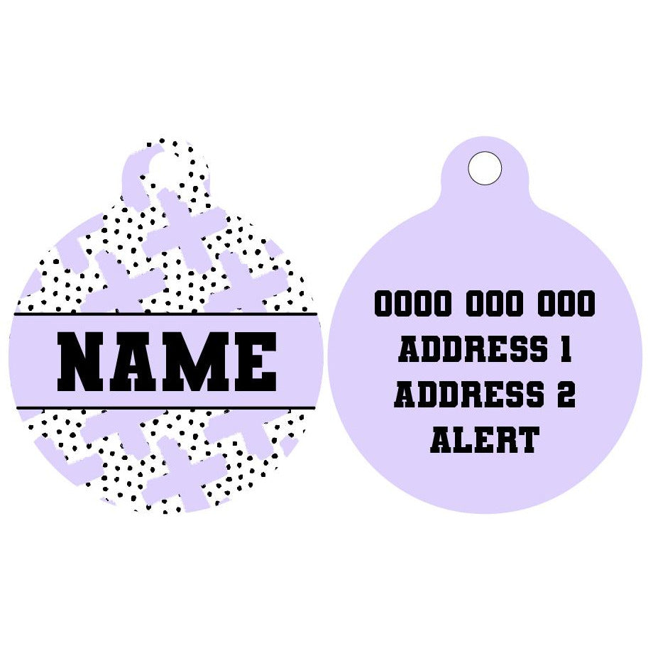 Pet ID Tag | Painted Purple