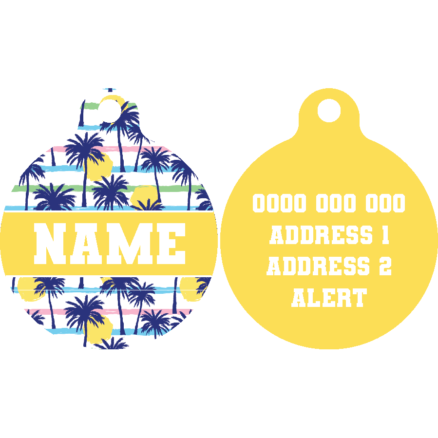Pet ID Tag | Sunset Palms