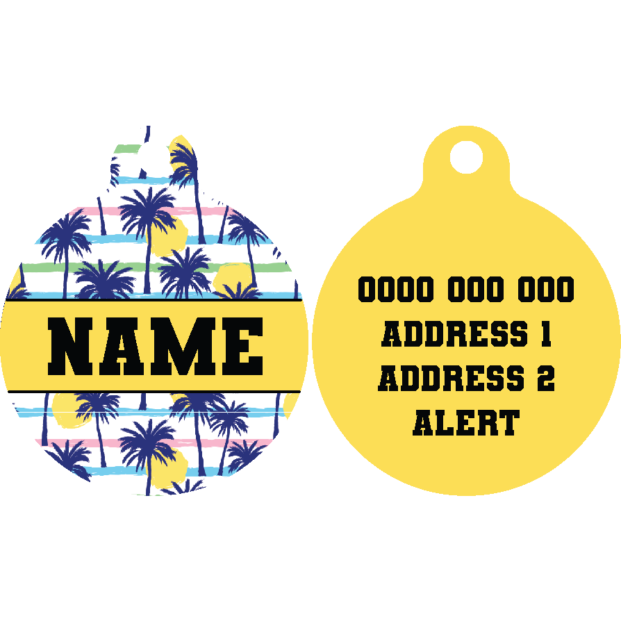 Pet ID Tag | Sunset Palms