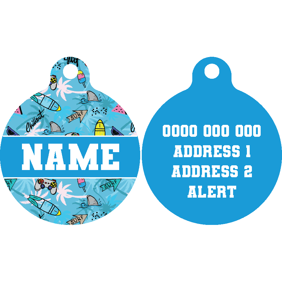 Pet ID Tag | Surf’s Up