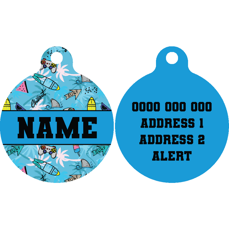 Pet ID Tag | Surf’s Up