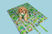 ON-THE-GO PET MAT: Traffic Town (UPDATED REVERSE!)