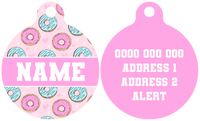 Pet ID Tag | Donut Kill My Vibe (Pink)