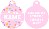 Pet ID Tag | Pink Confetti