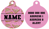Pet ID Tag | Pink Fairy Bread