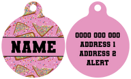 Pet ID Tag | Pink Fairy Bread