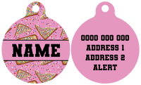 Pet ID Tag | Pink Fairy Bread