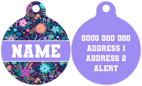Pet ID Tag | Stop & Smell the Flowers