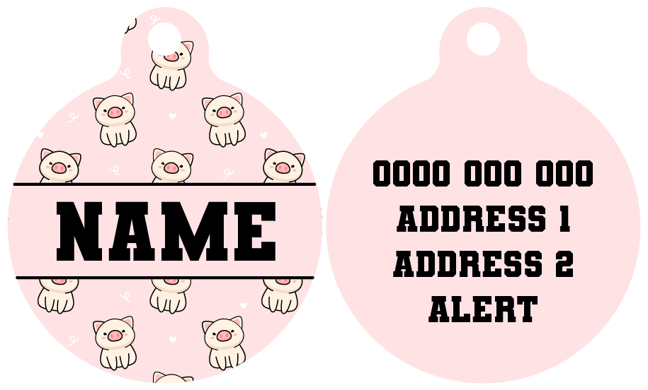 Pet ID Tag | Piggin' Out