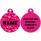 Pet ID Tag | Pink Camo