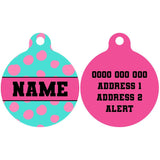 Pet ID Tag | Pink Dots