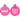 Pet ID Tag | Pink Lightning