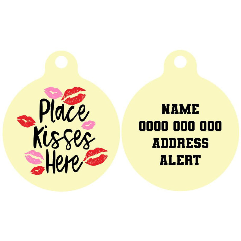Pet ID Tag | Place Kisses Here