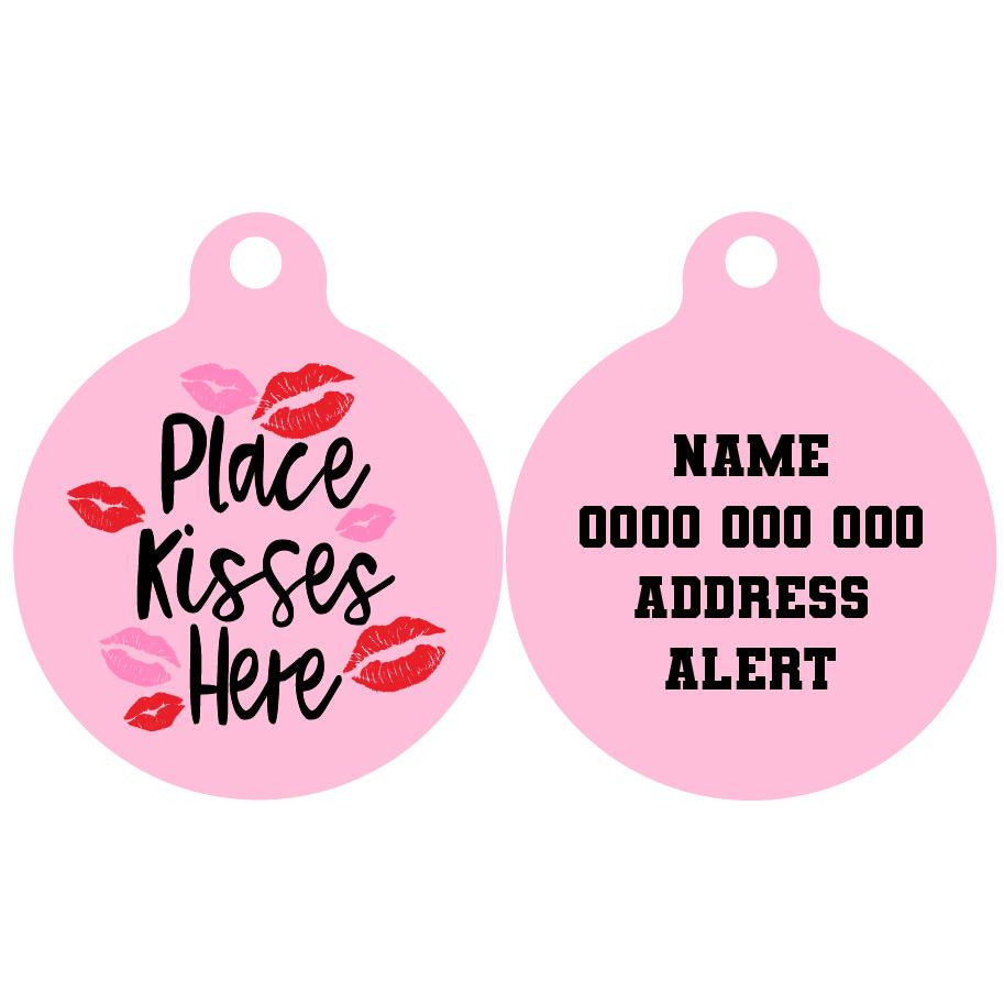 Pet ID Tag | Place Kisses Here