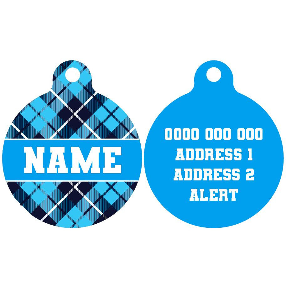 Pet ID Tag | His Plaid