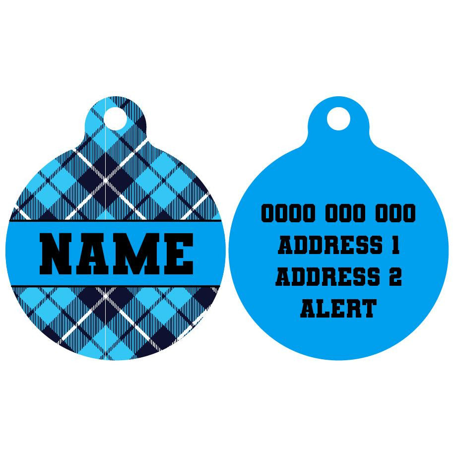 Pet ID Tag | His Plaid