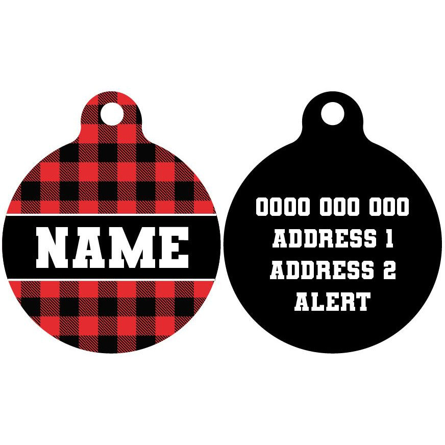 Pet ID Tag | Plaid to the Bone