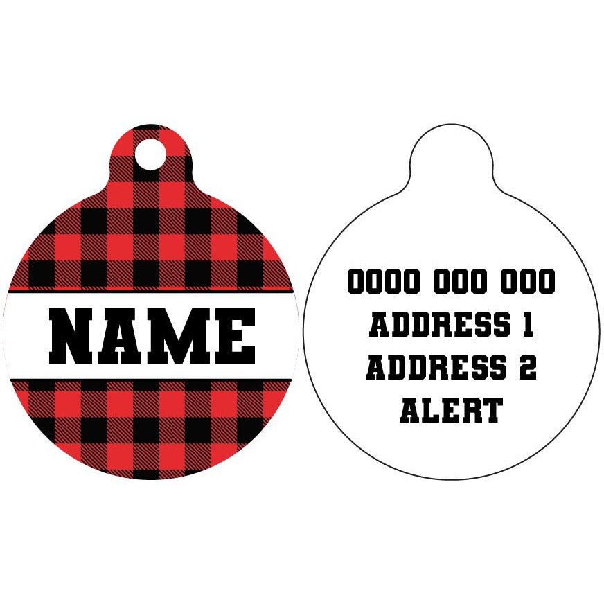 Pet ID Tag | Plaid to the Bone