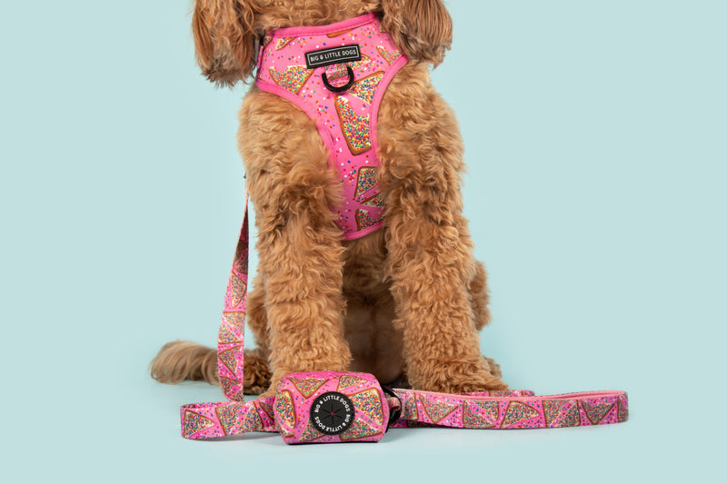 DOG POOP BAG HOLDER: Pink Fairy Bread