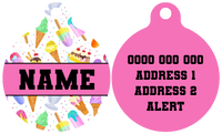 Pet ID Tag | Popsicle Dreams (Pink)