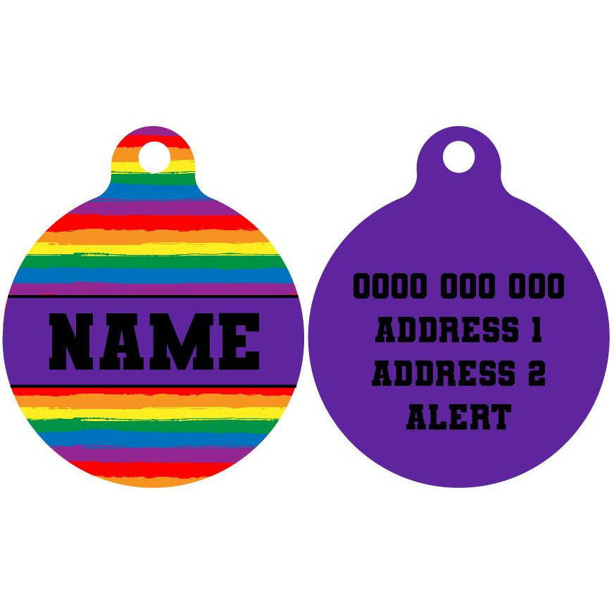 Pet ID Tag | Rainbow Pride