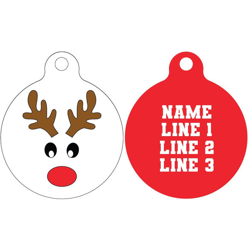 Pet ID Tag | Reindeer Version 1