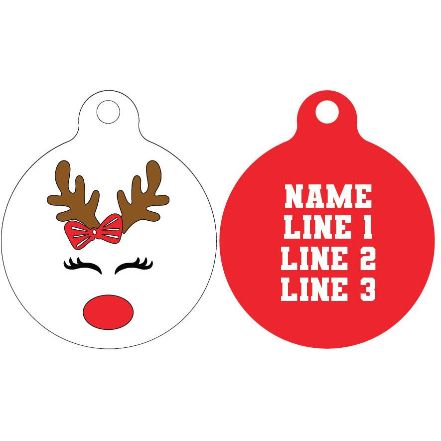 Pet ID Tag | Reindeer Version 2