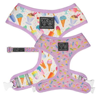 Reversible Dog Harness Popsicle Dreams Ice-Creams and Sprinkles