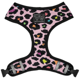 Reversible Dog Harness Spotted Leopard Purple Leopard Spots