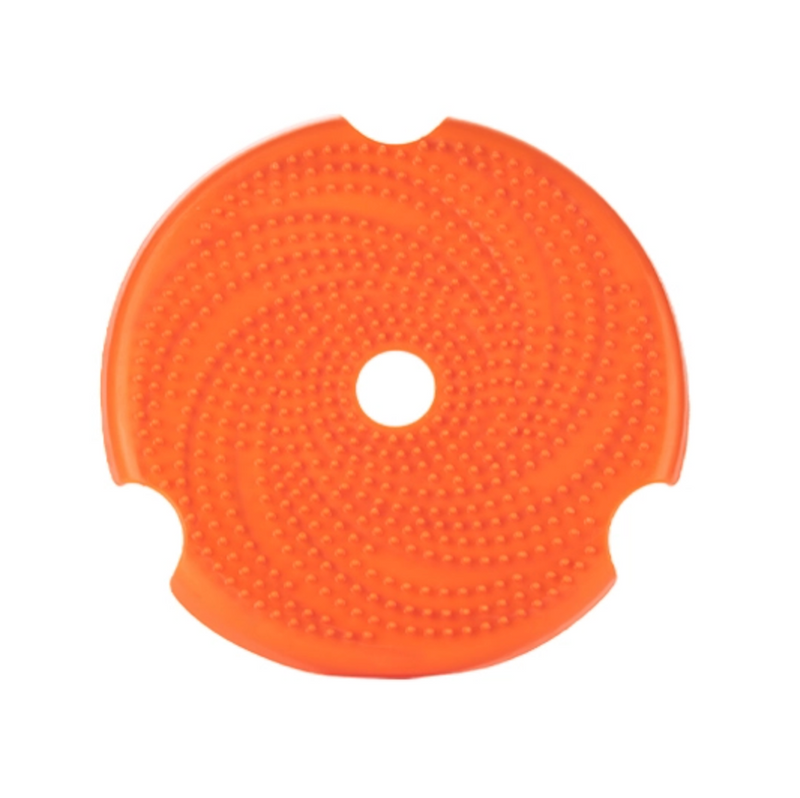 SPIN: Interactive 2-in-1 Slow Feeder Lick Pad & Frisbee - Orange