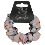 Hair Scrunchie Peach Splatter Terrazzo