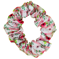 Scrunchie Hair Tie Pretty as can Bee Floral Flowers